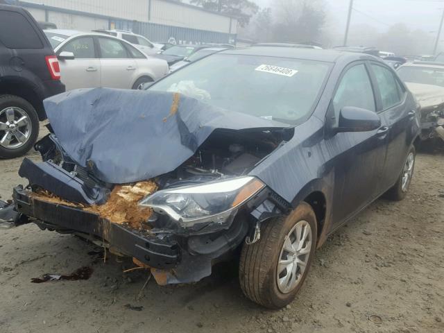 2T1BURHE7GC711504 - 2016 TOYOTA COROLLA L BLUE photo 2