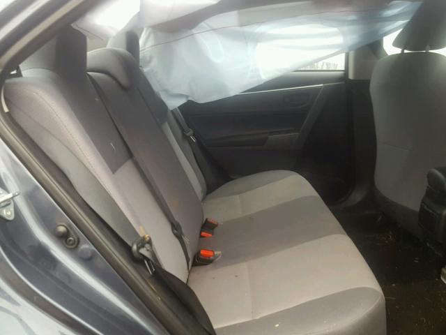 2T1BURHE7GC711504 - 2016 TOYOTA COROLLA L BLUE photo 6