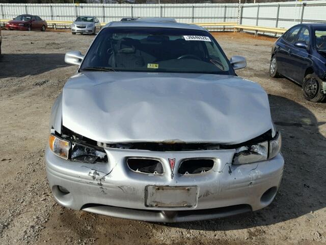 1G2WP12K42F157593 - 2002 PONTIAC GRAND PRIX SILVER photo 9