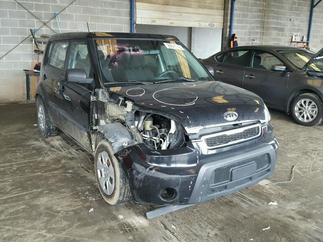 KNDJT2A19B7203378 - 2011 KIA SOUL BLACK photo 1