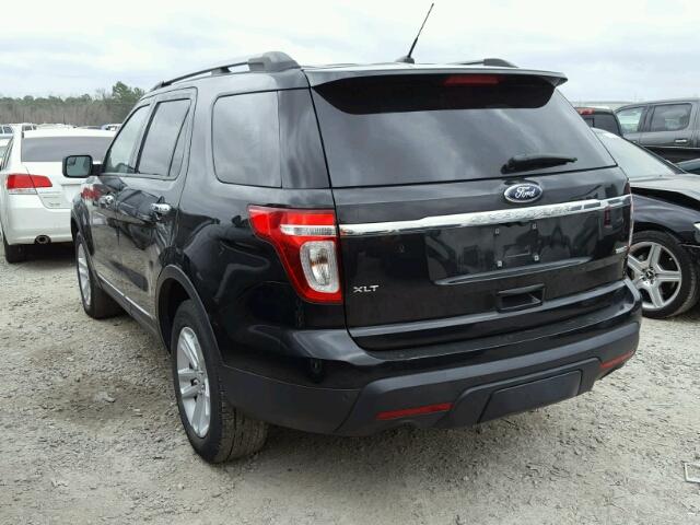 1FM5K8D81DGA62000 - 2013 FORD EXPLORER X BLACK photo 3