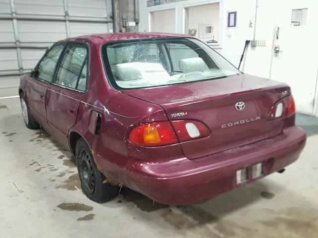 2T1BR18E6WC062795 - 1998 TOYOTA COROLLA VE MAROON photo 3