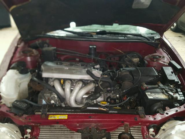 2T1BR18E6WC062795 - 1998 TOYOTA COROLLA VE MAROON photo 7