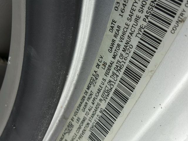 3VWRW31C47M516320 - 2007 VOLKSWAGEN NEW BEETLE 银色 照片 10