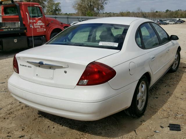 1FAFP55223G188972 - 2003 FORD TAURUS SES WHITE photo 4