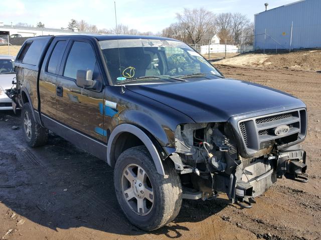 1FTPX14515FB59278 - 2005 FORD F150 BLACK photo 1