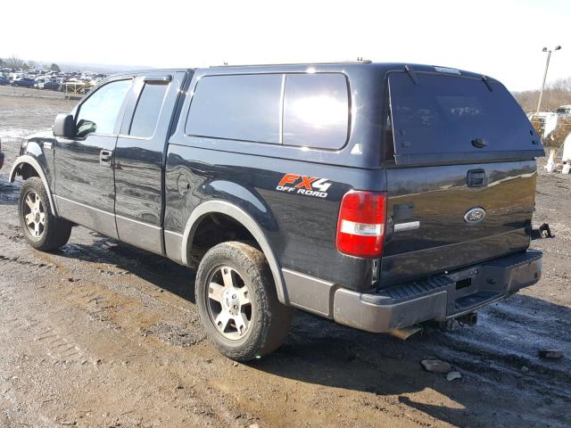 1FTPX14515FB59278 - 2005 FORD F150 BLACK photo 3