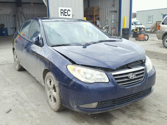 KMHDU46D18U489564 - 2008 HYUNDAI ELANTRA GL BLUE photo 1