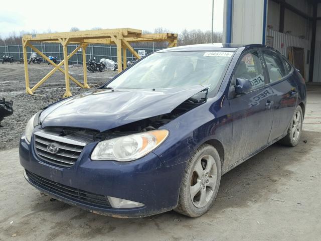 KMHDU46D18U489564 - 2008 HYUNDAI ELANTRA GL BLUE photo 2