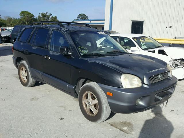 KM8SC13D12U256224 - 2002 HYUNDAI SANTA FE G BLACK photo 1