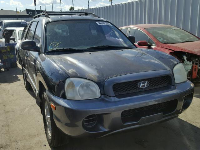 KM8SB12B94U635851 - 2004 HYUNDAI SANTA FE G BLUE photo 1