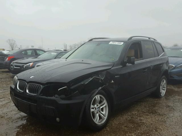 WBXPA93446WG78647 - 2006 BMW X3 3.0I BLACK photo 2