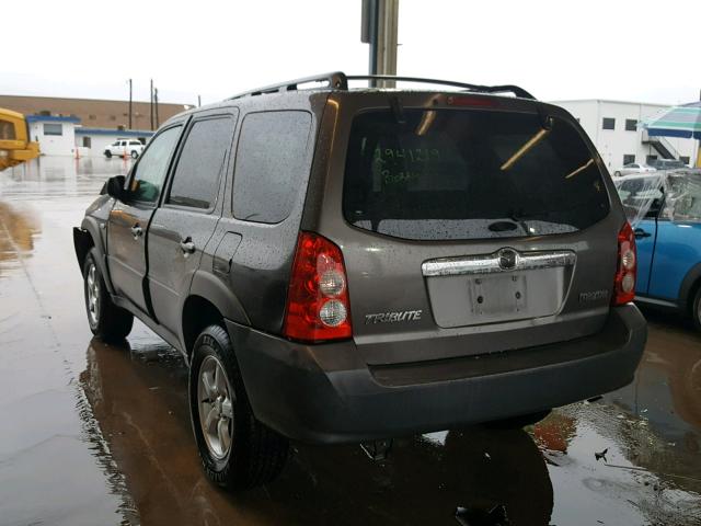 4F2YZ02ZX6KM08510 - 2006 MAZDA TRIBUTE I CHARCOAL photo 3