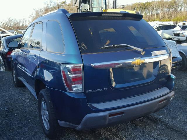 2CNDL63F866047087 - 2006 CHEVROLET EQUINOX LT BLUE photo 3