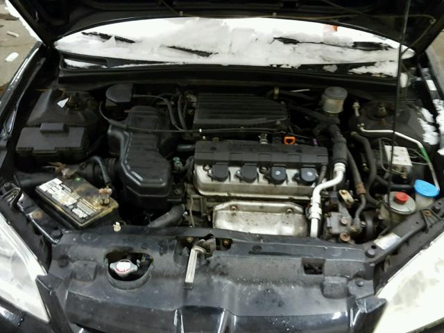 2HGES26774H625255 - 2004 HONDA CIVIC EX შავი ფოტო 7