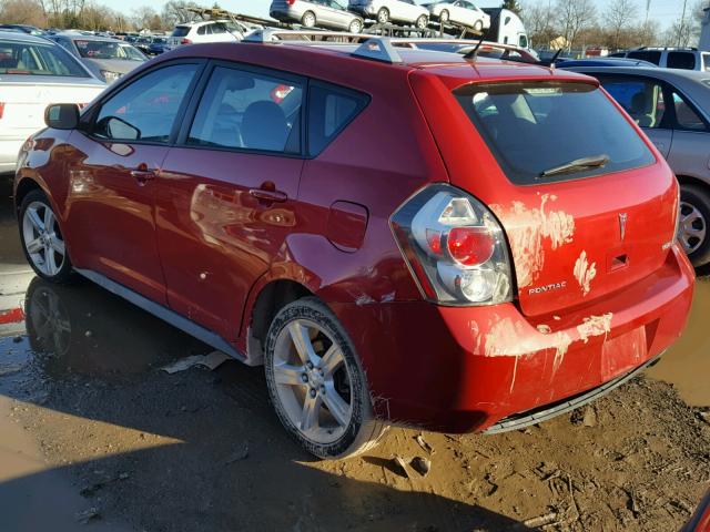 5Y2SP670X9Z403988 - 2009 PONTIAC VIBE RED photo 3