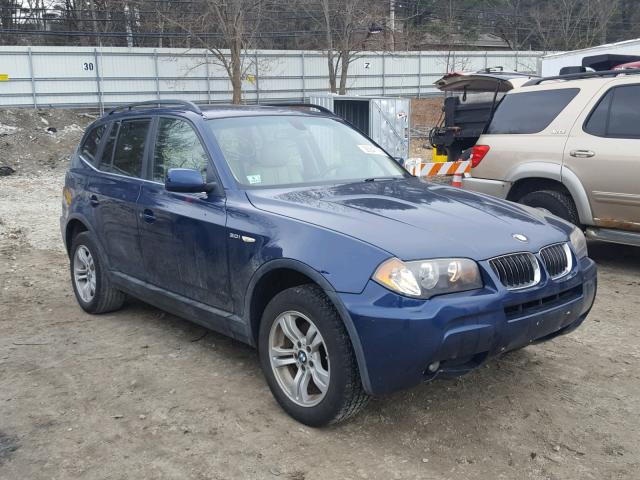 WBXPA93426WG87279 - 2006 BMW X3 3.0I BLUE photo 1