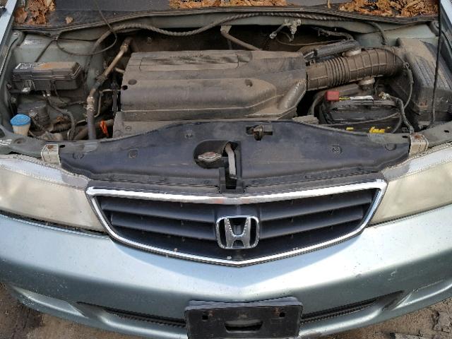 5FNRL18624B078686 - 2004 HONDA ODYSSEY EX BLUE photo 7