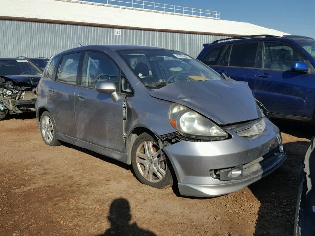 JHMGD37667S000323 - 2007 HONDA FIT S SILVER photo 1