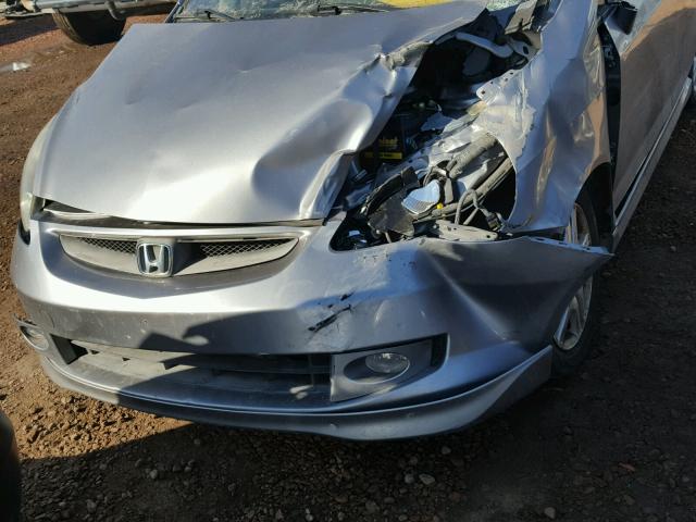 JHMGD37667S000323 - 2007 HONDA FIT S ვერცხლისფერი ფოტო 9