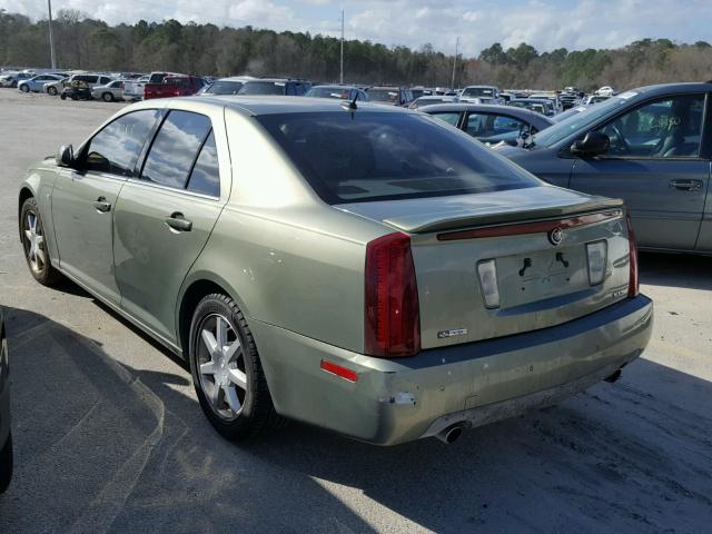 1G6DC67A950207748 - 2005 CADILLAC STS GREEN photo 3