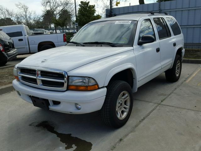 1D4HS48Z33F579870 - 2003 DODGE DURANGO SL WHITE photo 2