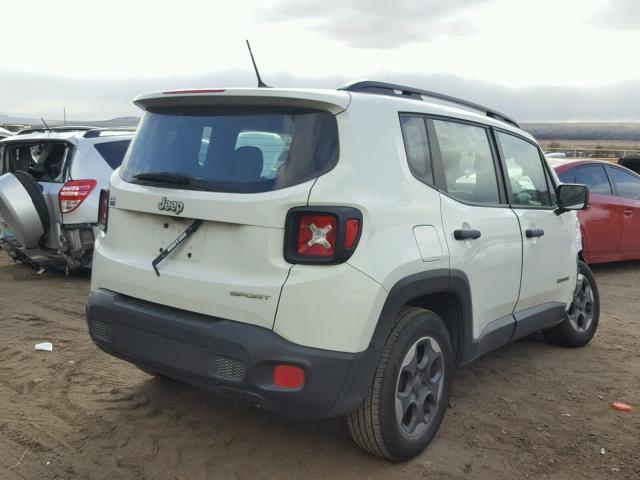 ZACCJAAT3FPB89447 - 2015 JEEP RENEGADE S 白色 照片 4