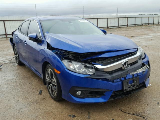 19XFC1F38GE037355 - 2016 HONDA CIVIC EX BLUE photo 1