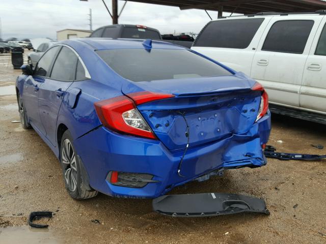 19XFC1F38GE037355 - 2016 HONDA CIVIC EX Կապույտ լուսանկար 3