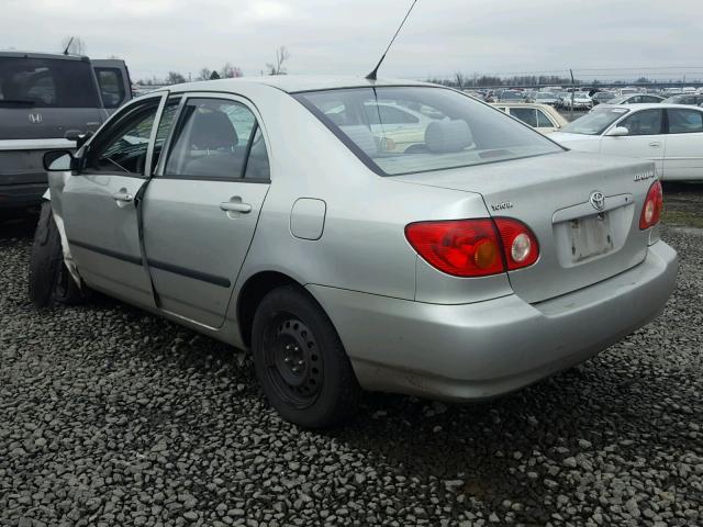 JTDBR32E530045495 - 2003 TOYOTA COROLLA CE SILVER photo 3