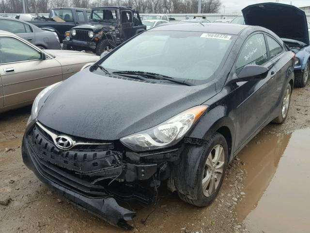 KMHDH6AE8DU005867 - 2013 HYUNDAI ELANTRA CO BLACK photo 2