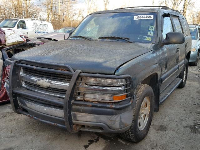 1GNEK13T81J185526 - 2001 CHEVROLET TAHOE K150 GREEN photo 2