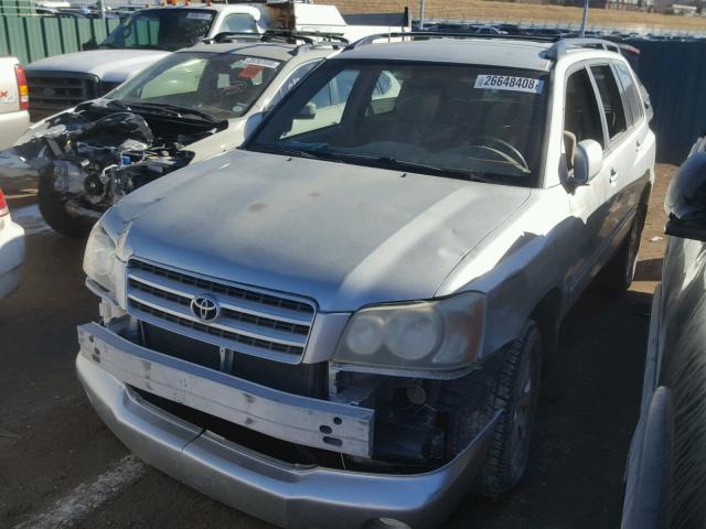 JTEHF21A830118740 - 2003 TOYOTA HIGHLANDER SILVER photo 2