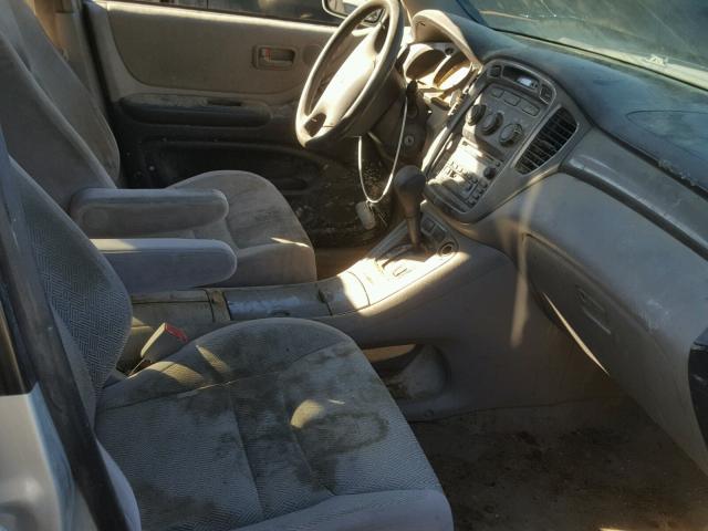 JTEHF21A830118740 - 2003 TOYOTA HIGHLANDER SILVER photo 5