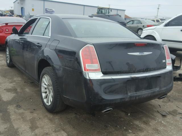 2C3CCAAG2EH301656 - 2014 CHRYSLER 300 BLACK photo 3