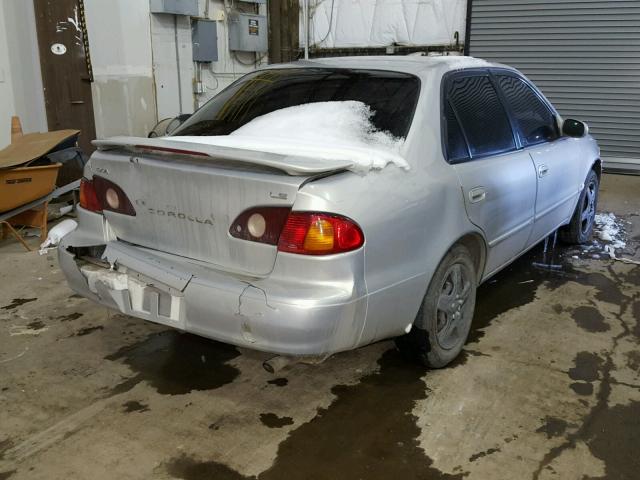 1NXBR12E62Z588233 - 2002 TOYOTA COROLLA CE SILVER photo 4