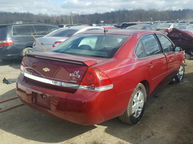 2G1WT58K589225867 - 2008 CHEVROLET IMPALA LT MAROON photo 4