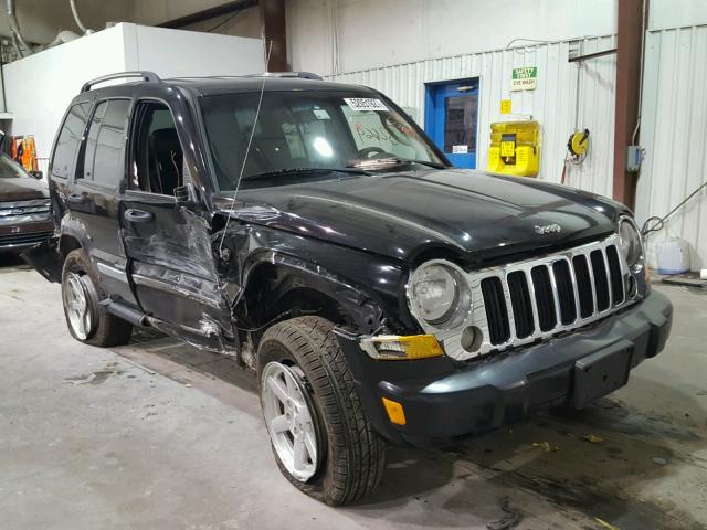 1J8GL58K16W144146 - 2006 JEEP LIBERTY LI BLACK photo 1