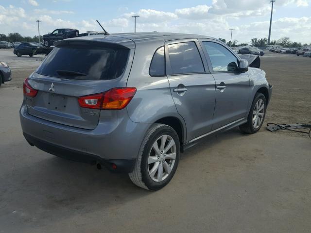 4A4AP3AU7EE024253 - 2014 MITSUBISHI OUTLANDER GRAY photo 4