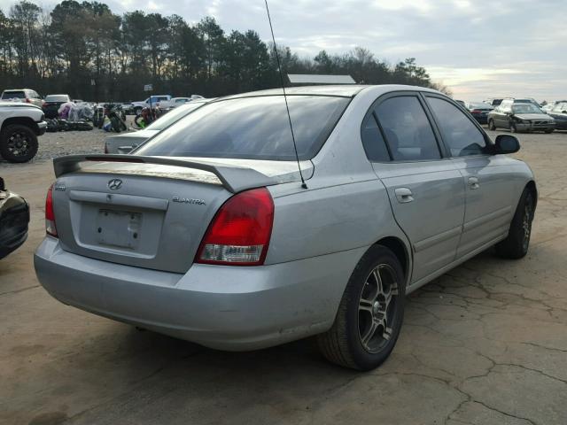 KMHDN45DX3U575883 - 2003 HYUNDAI ELANTRA GL SILVER photo 4