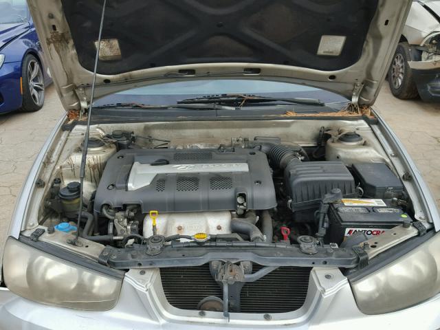 KMHDN45DX3U575883 - 2003 HYUNDAI ELANTRA GL SILVER photo 7