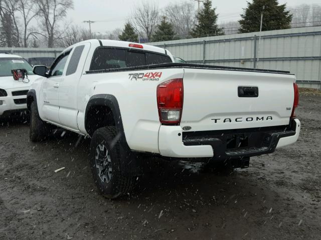 5TFSZ5AN7GX021354 - 2016 TOYOTA TACOMA ACC WHITE photo 3