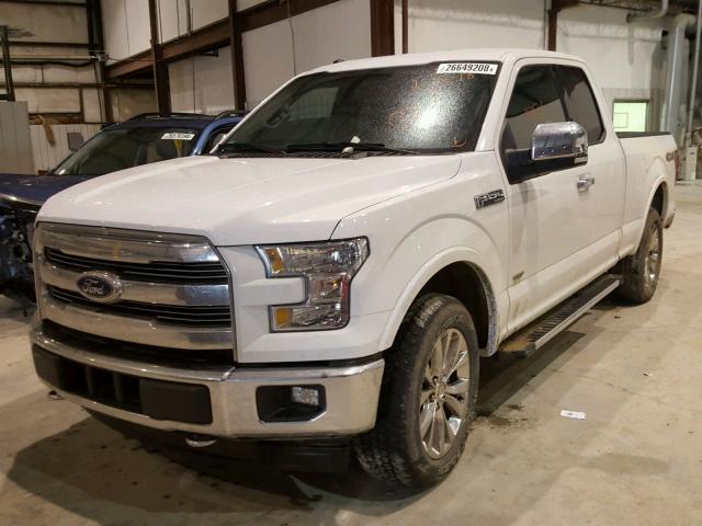 1FTFX1EG2HFB68460 - 2017 FORD F150 SUPER WHITE photo 2