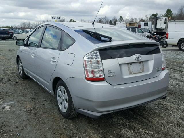 JTDKB20U483396672 - 2008 TOYOTA PRIUS SILVER photo 3