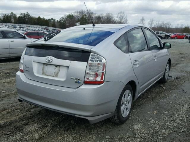 JTDKB20U483396672 - 2008 TOYOTA PRIUS SILVER photo 4