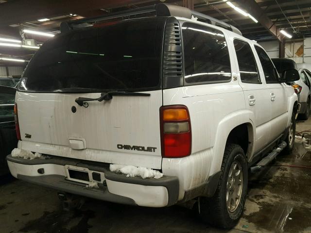 1GNEK13Z43R231135 - 2003 CHEVROLET TAHOE K150 WHITE photo 4