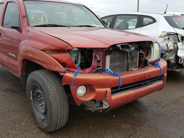 5TEJU62N65Z066497 - 2005 TOYOTA TACOMA DOU RED photo 9