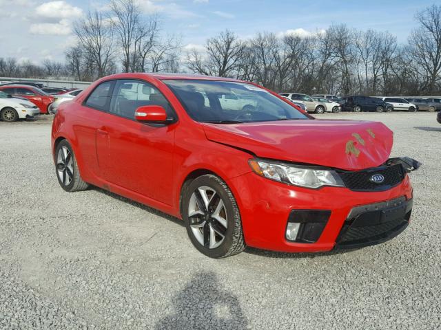 KNAFW6A38A5158883 - 2010 KIA FORTE SX RED photo 1