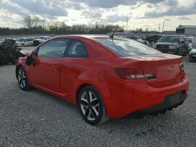 KNAFW6A38A5158883 - 2010 KIA FORTE SX RED photo 3