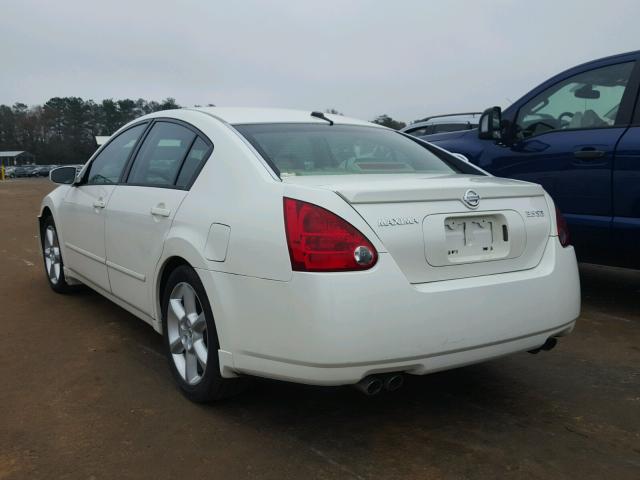 1N4BA41E15C825726 - 2005 NISSAN MAXIMA SE WHITE photo 3